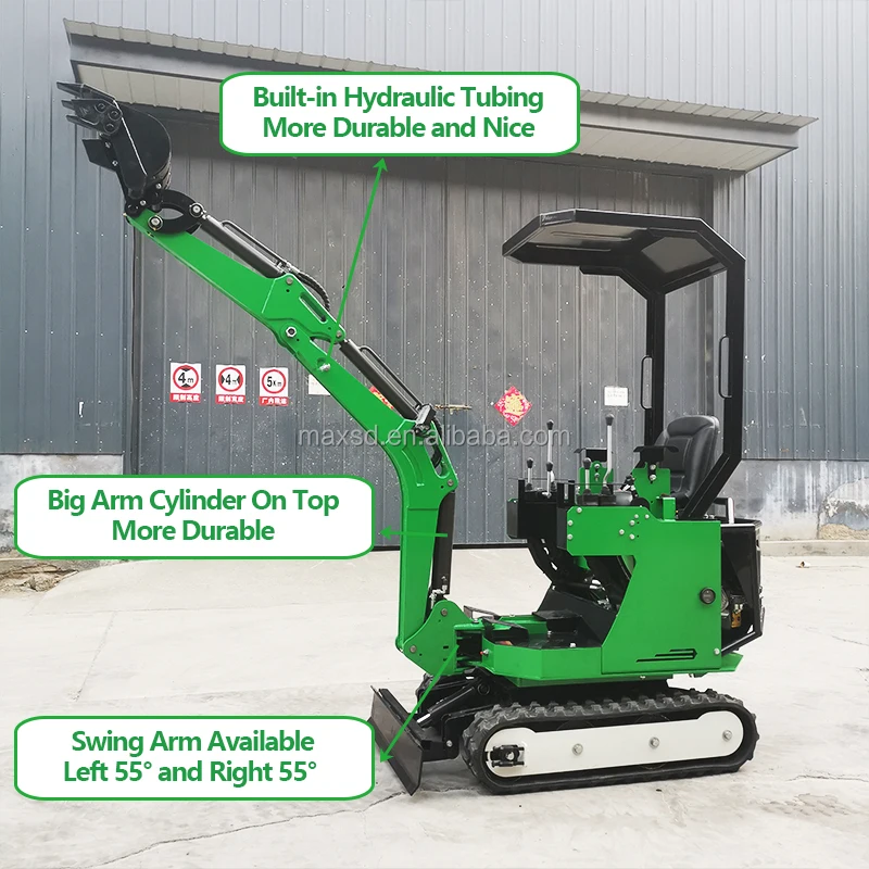 Upgrade Version Mini Excavator Rubber Crawler Attachment Multi Purpose Mini Digger For Sale