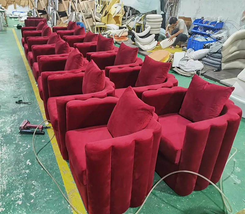 Hotel lobby engineering  light luxury negotiation Sales department flower chair designer furniture sofa lounge chair