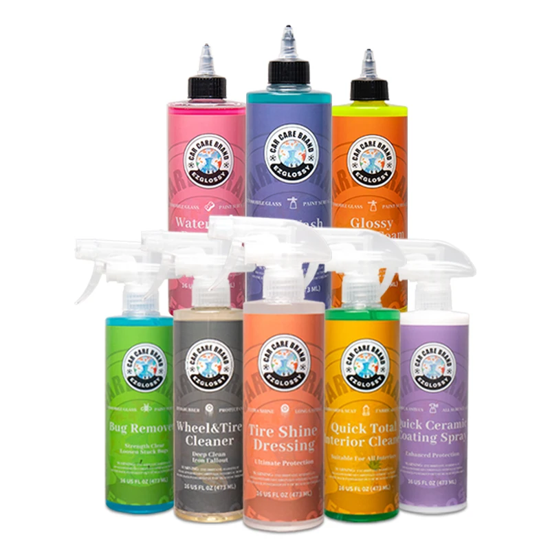 Free Sample 250ml  Car Wash Shampoo detailing clean products ceramic coating tire shine High Gloss Hydrophobic soap wheel