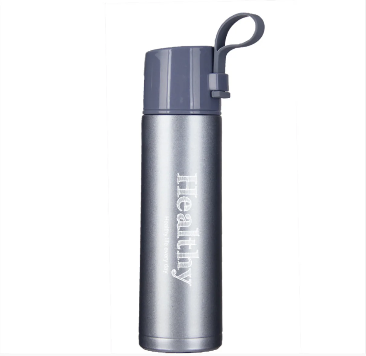 
friendly Stainless Steel matte black bicycle spray water bottle for running 