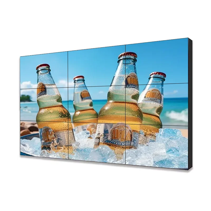 4K Videowall Monitor 55 Inch Price 2X2 Controller TV Panel Indoor LCD Digital Advertise Display Splicing Screen