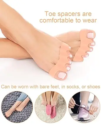 Gel Toe Separator Valgus Corrector Orthotics Pedicure Feet Straightener gel toe separator