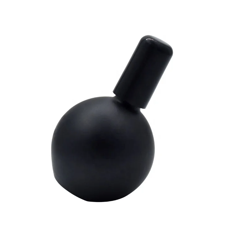 
 75ml nail polish glass bottle ball shape support color coating logo print  