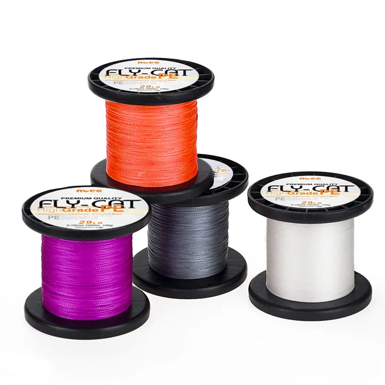 1000m 4 strands 8 strands PE braided fishing line X4 X8 multicolor high strength