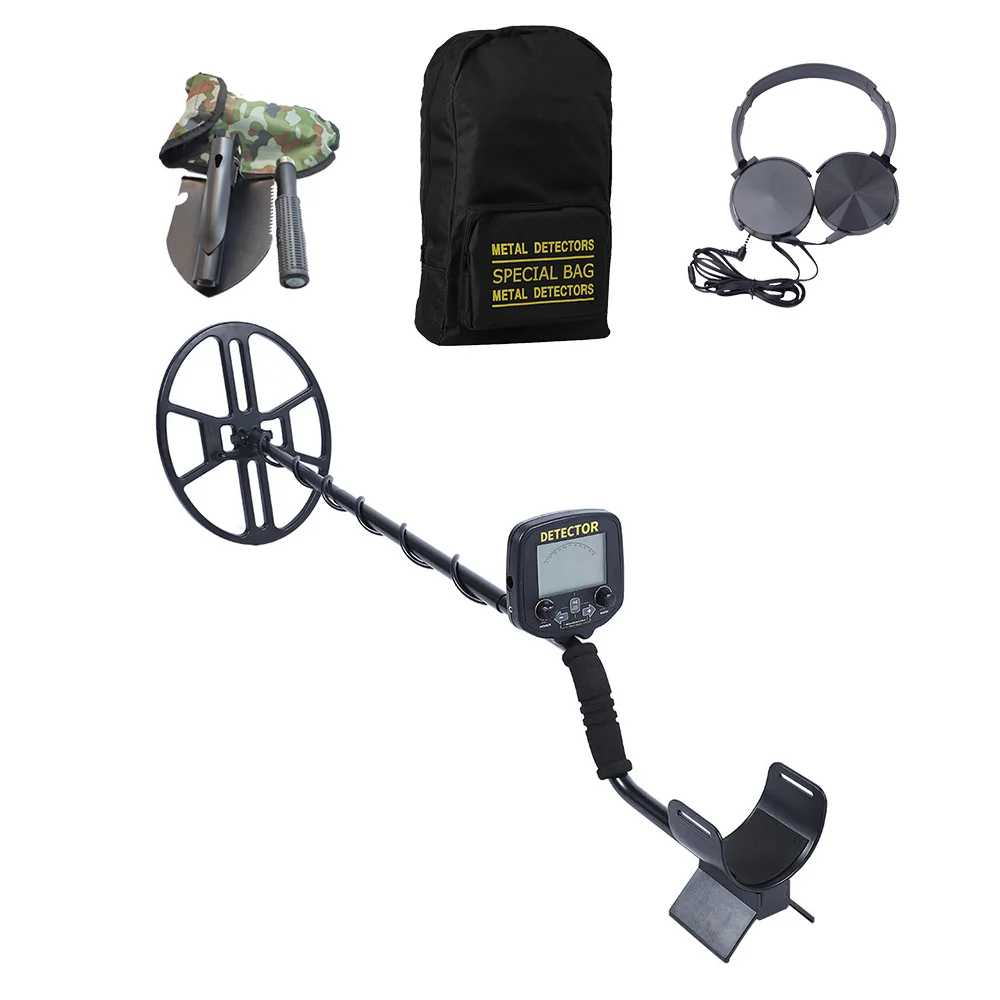 Подземный металлоискатель, регулируемый детектор золота для поиска сокровищ на мелководье с чехлом-гарнитурой