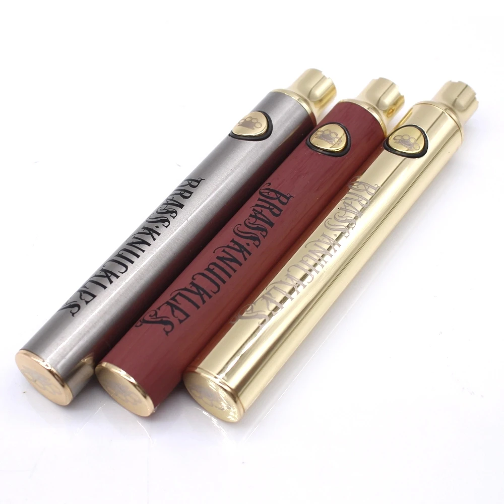  Латунная Безымянная батарея BK CBD Vape Pen 900 мАч/650 мАч с регулируемым напряжением в подарочной