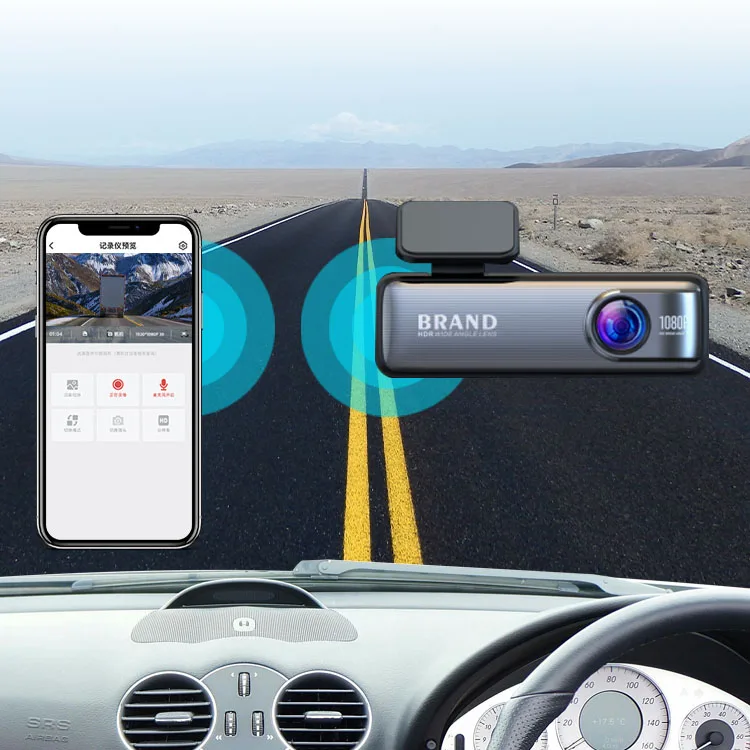 Универсальный ADAS DVR без экрана фронтальный 1080P WIFI Dashcam оптовая продажа USB-штекер в Full HD с эффектом ночного видения Автомобильный черный ящик