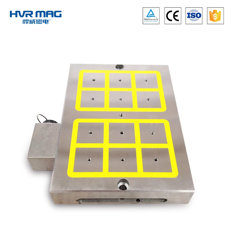 95% energy saving electro permanent magnetic table CNC milling machine fix workpiece use