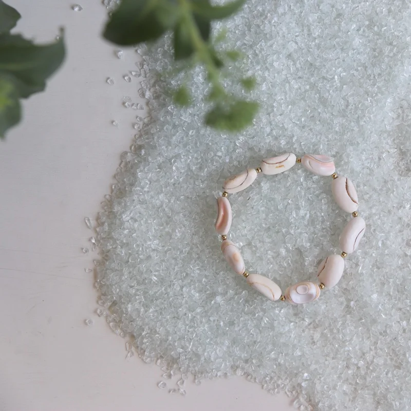 Handmade Bean Snail Shell Bracelet Beach Wedding Holidays Jewelry Natural Shell