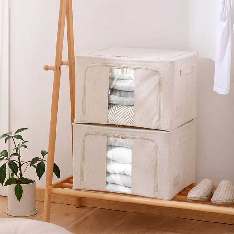 88L/66L Large Capacity Closet Blanket Waterproof NonWoven Travel Quilt foldable clothes organizer  storage box