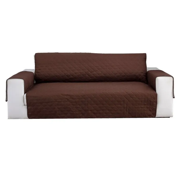 sofacoverset Large Sofa Protector Slipcover Sofa Covers Living Room sofa cover Seat slipcover for kids pets Chocolate Beige
