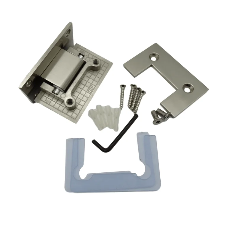 Kensharp Glass Door Hinge Stainless Steel 304 Straight Edge 90 Degree Frameless Wall To Glass Hinge
