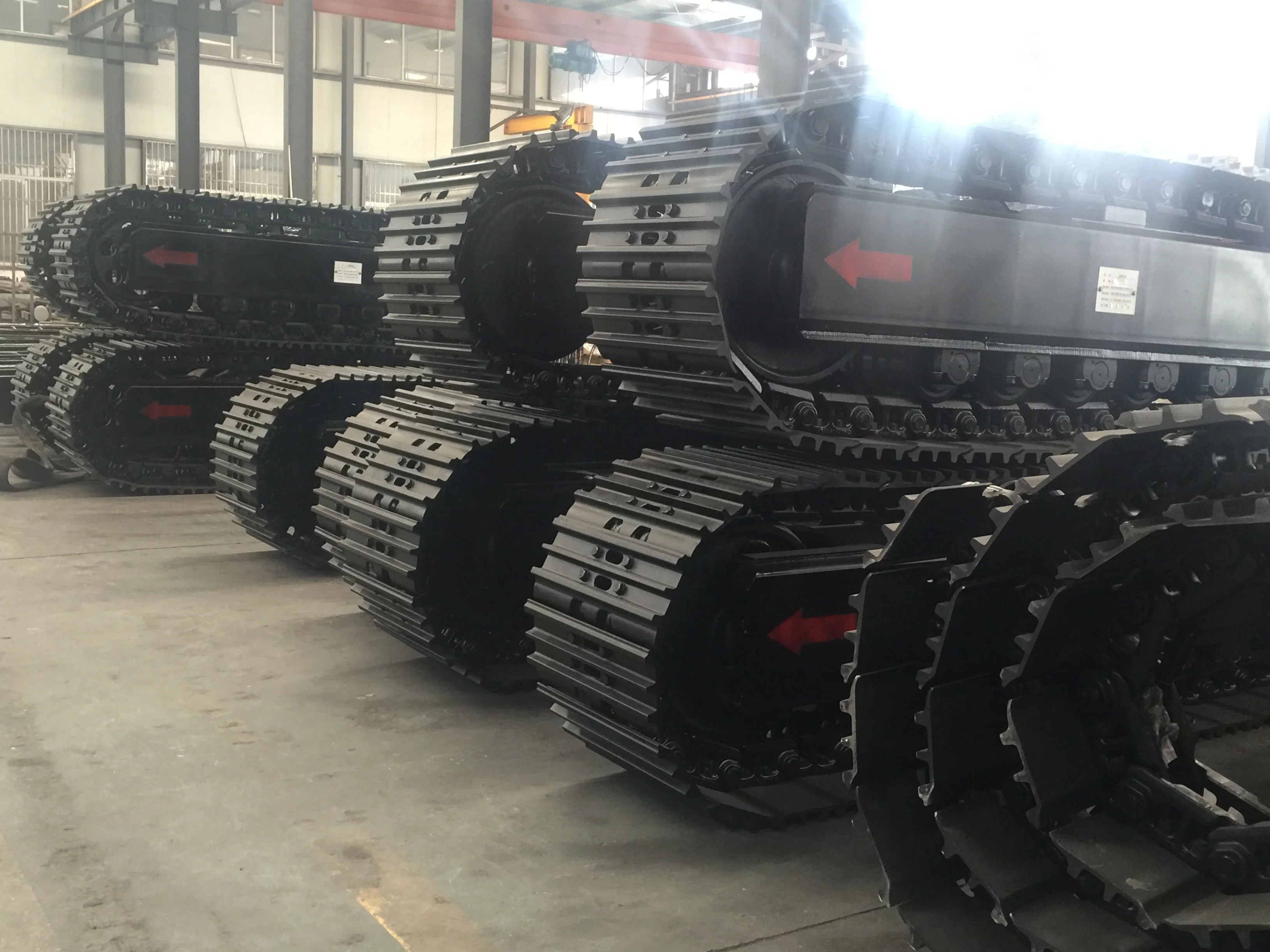High Quality 8 tons New Steel Undercarriage with Hydraulic Motor Drive Systems for Mini Excavator Parts Manufacturing Plants