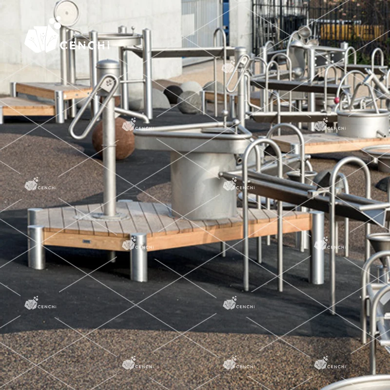 Cenchi outdoor amusement little whale aqua play splash pad park spray fountain water playground archimedes water screw