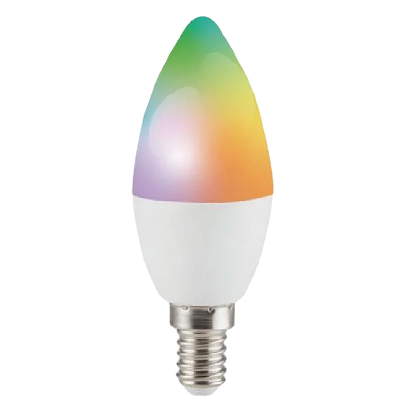 C37 5 Вт с RGB CCT светодиодная WiFi умная лампочка