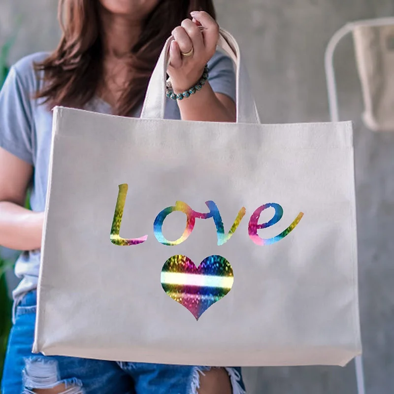 Shunaimei high quality pet film holographic Vinyl rainbow htv heat transfer vinyl for tshirt