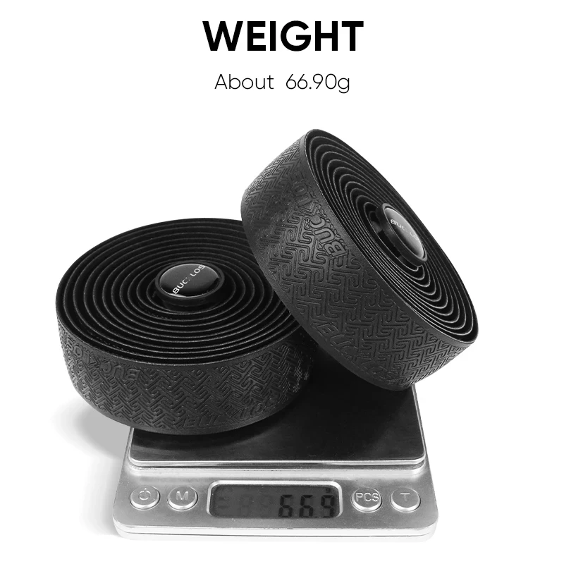 BUCKLOS Road Bike Bar Tape Shock-Absorption PU EVA Bicycle Handlebar Tape Non-slip Racing Bike Drop Bar Strap Cycling Parts