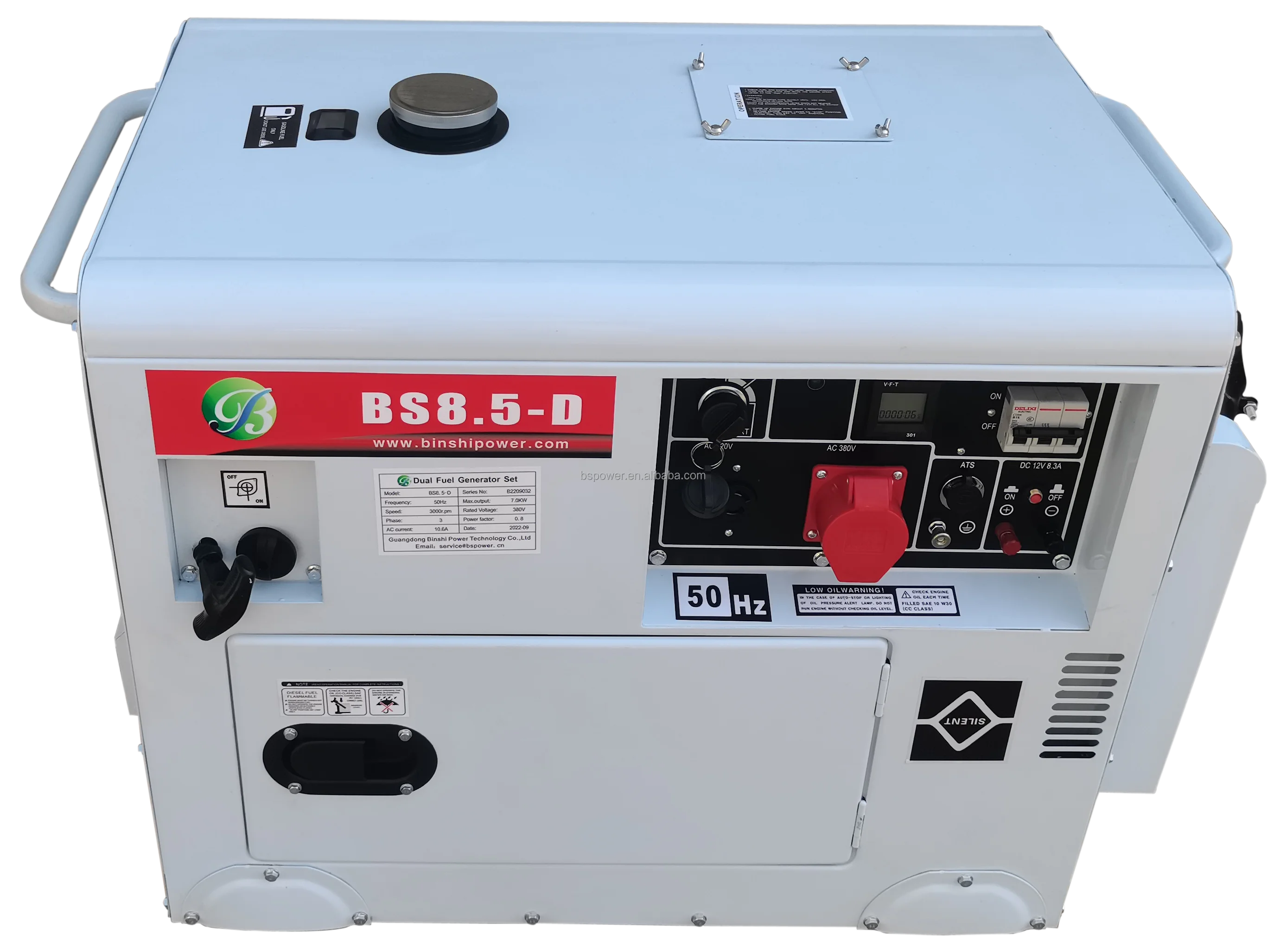 China Factory Small 2kw 3kw 5kw 168F Natural Gas LPG LNG Portable Gasoline/Gas Dual Fuel Generator