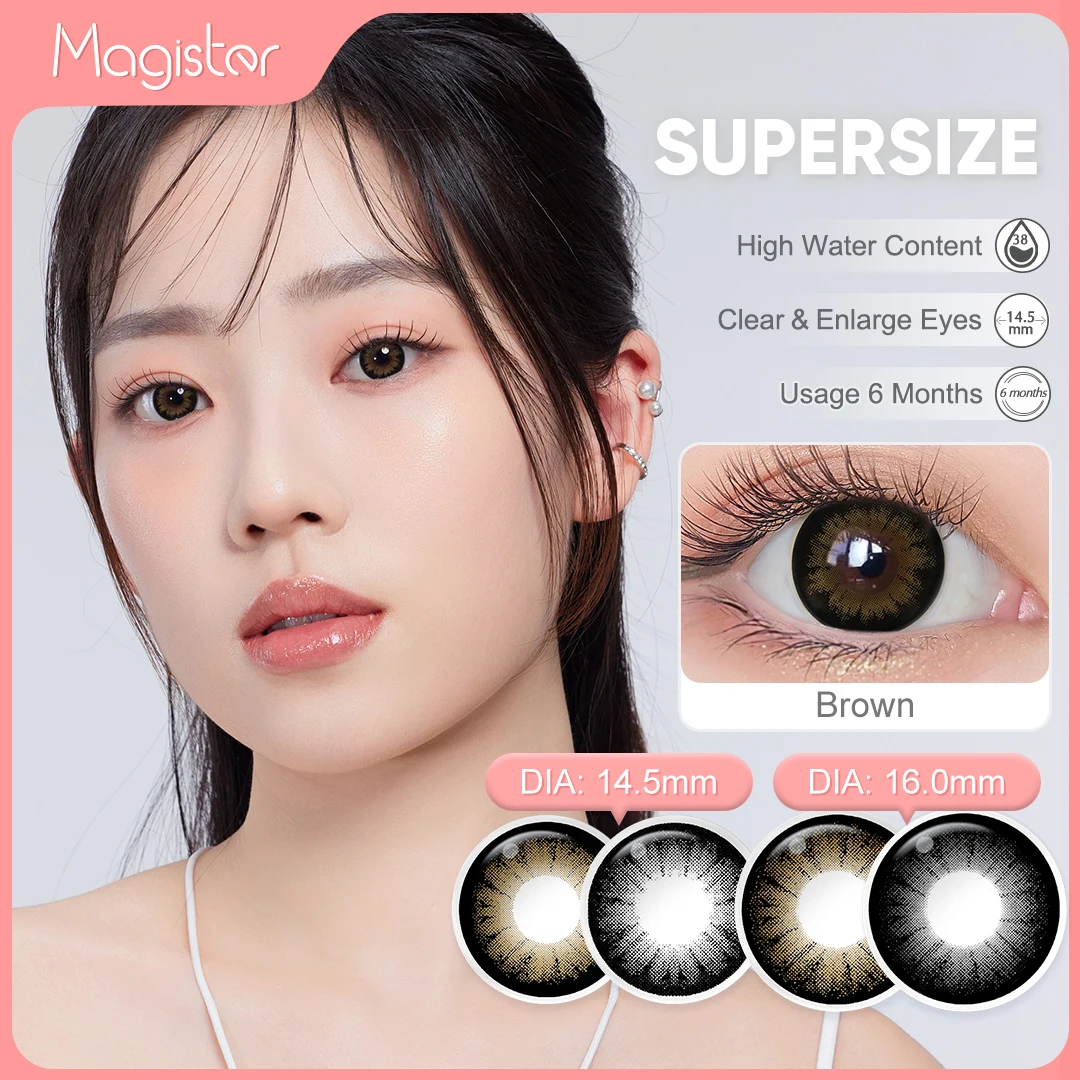 Free sample  Big eye contact lenses 14.5mm black contact lenses doll eye contact lens 16mm eye lenses