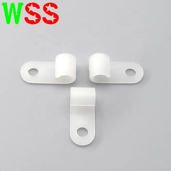 Weichimei Cable Clip Wire Clamp Nylon Screw Mounting Cord Fastener Clips for Wire Management