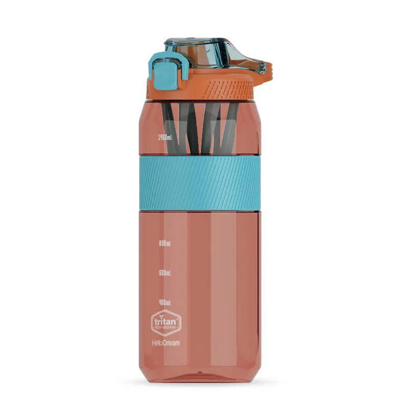 
Summer season with graduated ultra large capacity sports kettle bottle drop proof portable straw space cup 