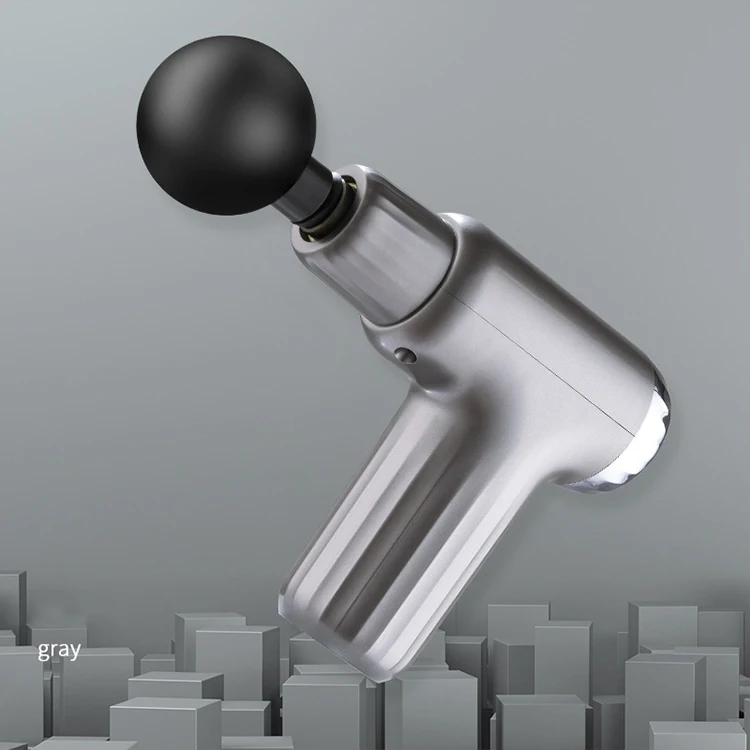 6 speed mini massage gun dropshipping with lcd screen triangle vibration muscle sports 24v dropship massage gun