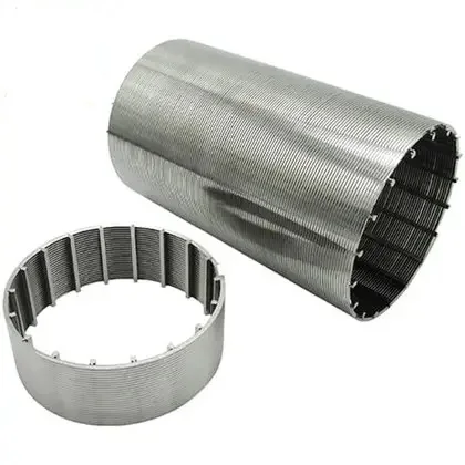 Customized Self Cleaning sugar syrup clear Juice filter 316L stainless steel wedge wire screen