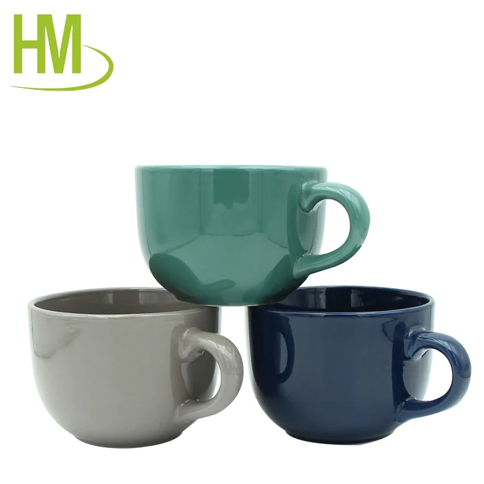bulk cheap glazed solid color ceramic coffee mugs