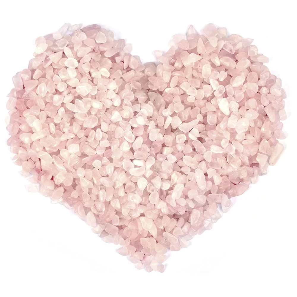 Rose Quartz Small Tumbled Chips Crushed Stone Healing Reiki Crystal Jewelry Making Home Decoration 250grams