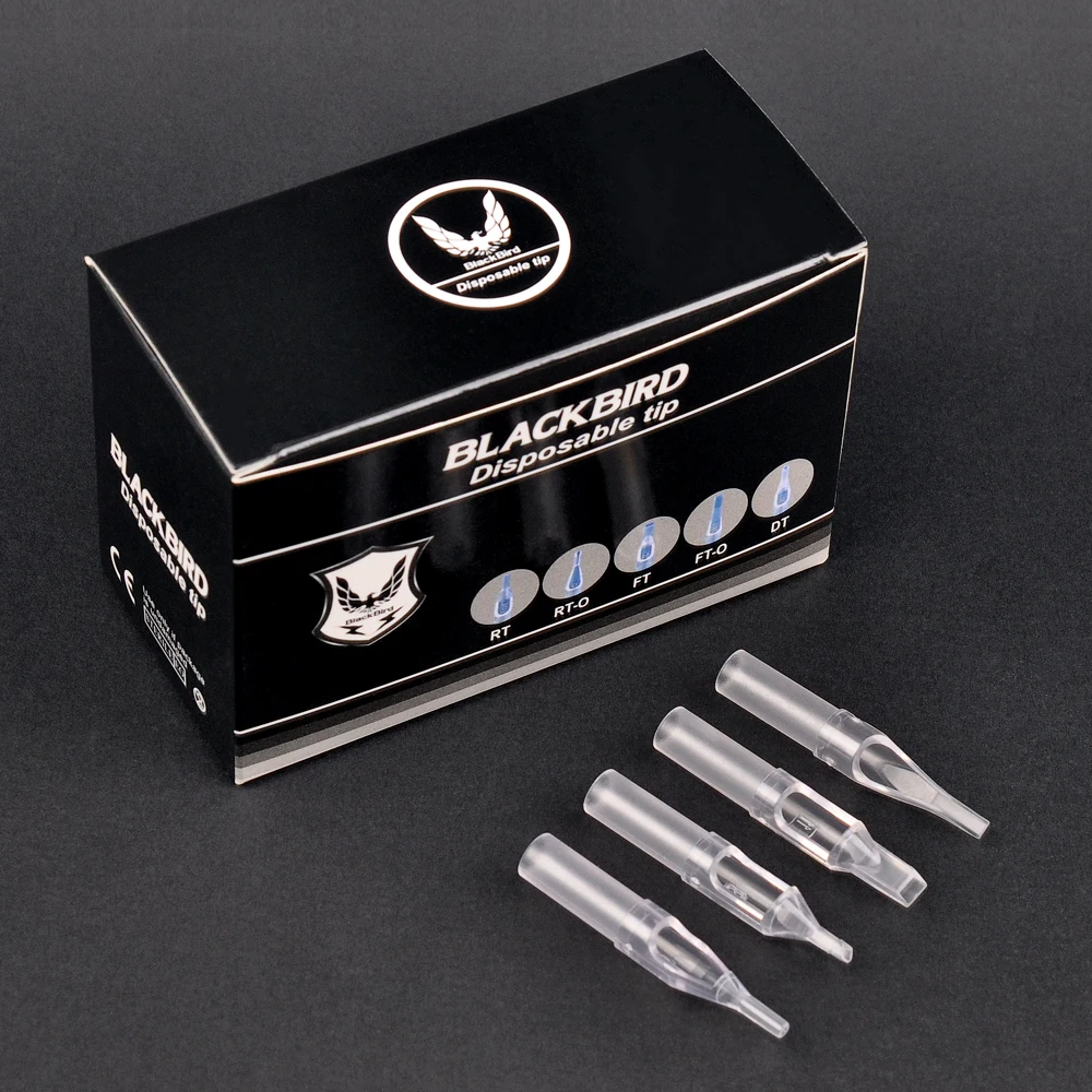 Blackbird Disposable Tattoo Tips Tubes Transparent Clear Tattoo Tips RT DT MFT FT Professional Permanent Body Art