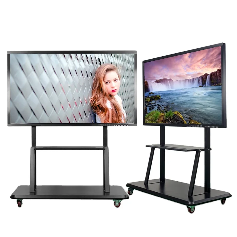 65 inch all in one pc interactive board led smart whiteboard touch screen 4k monitor for classroom