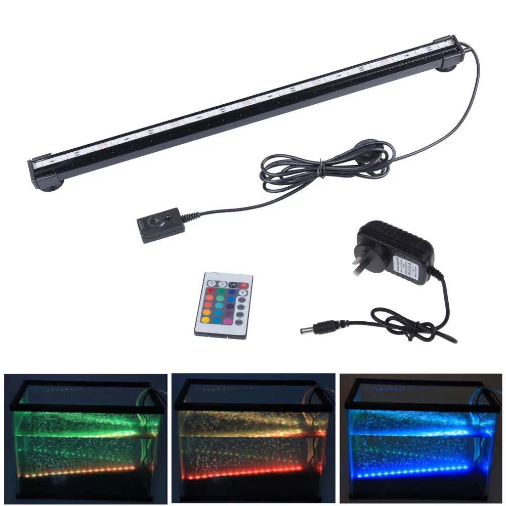 24cm Plastic 12V Control Led Air Bubble Aquarium Light For Atman Air Pump Tank