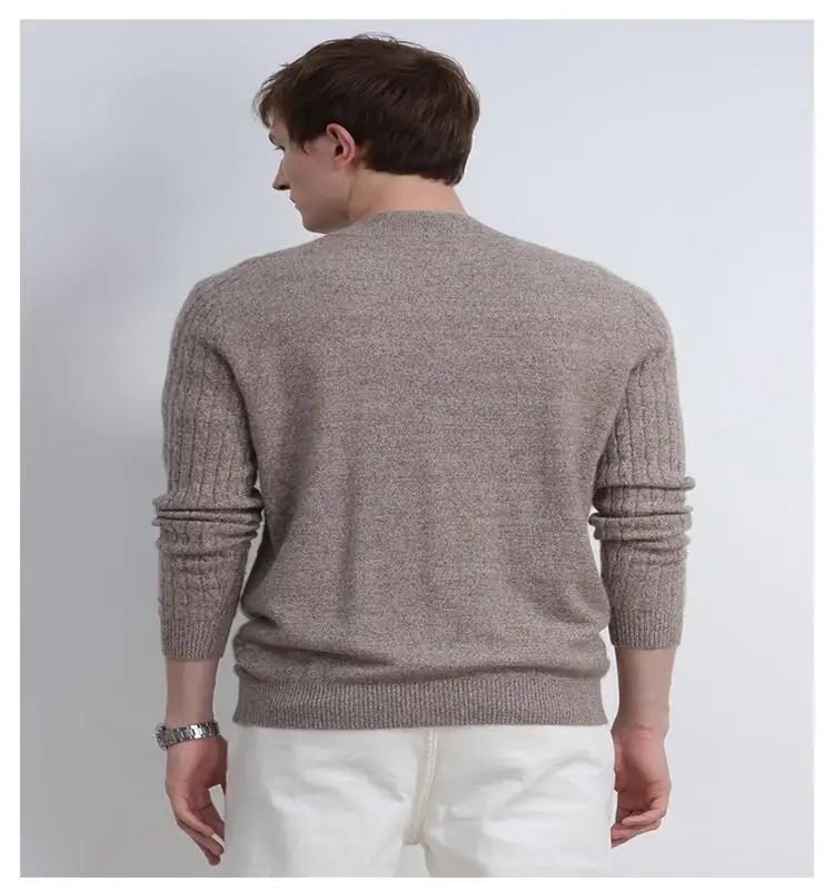 2021 мужской вязаный свитер на заказ, топы с длинным рукавом, смешанные из ангоры, вязаный осенне-зимний вязаный кардиган на молнии, свитер