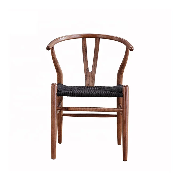 Best Selling Modern Restaurant Wooden Dining Chair With Y Shape Seat