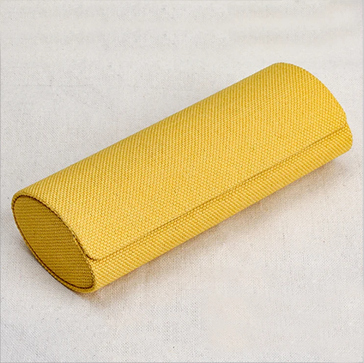 Wholesale Linen Fashion Custom Sunglasses Case  Folding Oval Hard Glasses Case