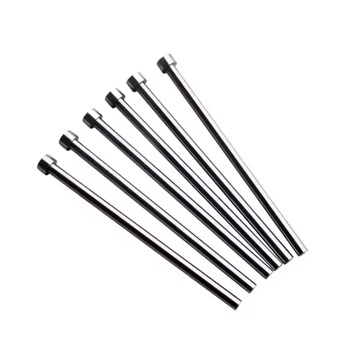 Straight step flat Ejector Pin Nitriding SKD61 SKH51 DIN injection mould Ejector Pin sleeve