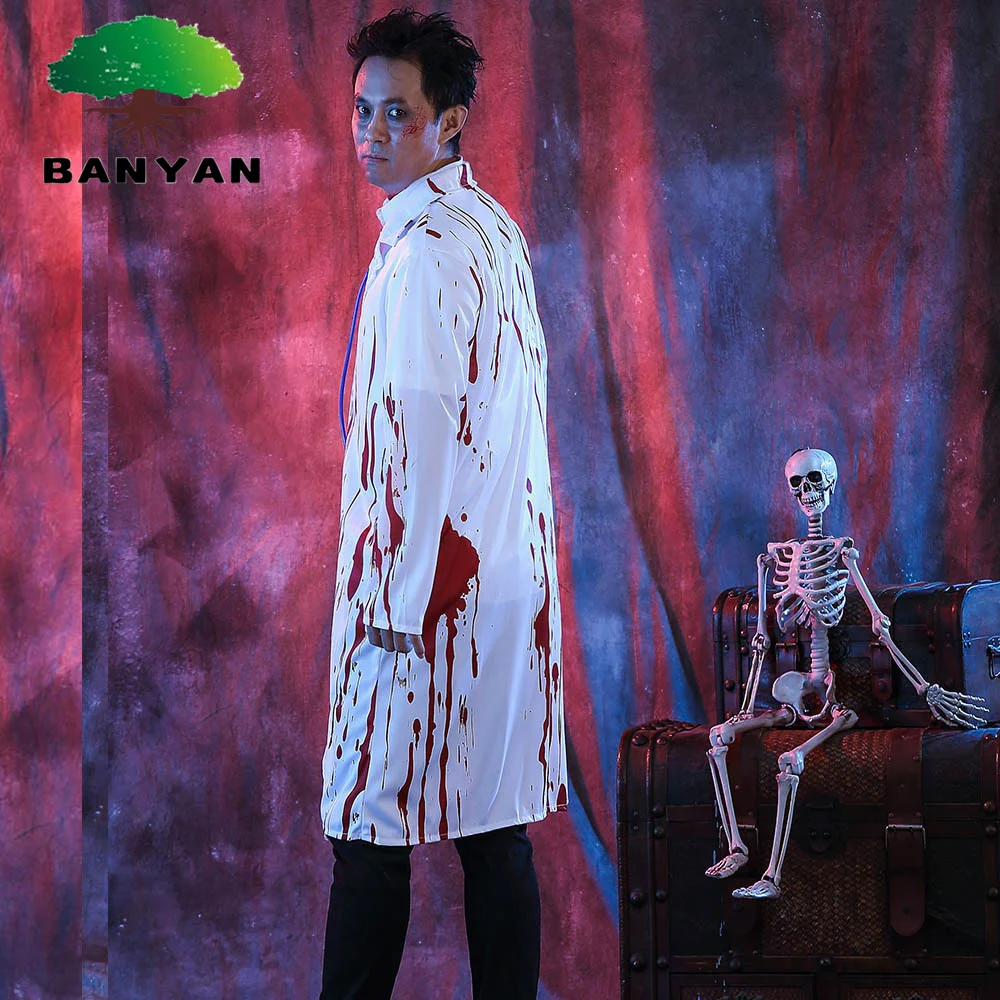 Girls Halloween Carnival Costume Horror Bloody Zombie Cos Female Nurse Cosplay Couple Uniform Clothing