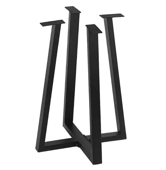 WEKIS Furniture Desk Feet Vintage Side Short End Tea Industrial Cast Iron Dining Metal Trapezoid Coffee Table Bench Legs