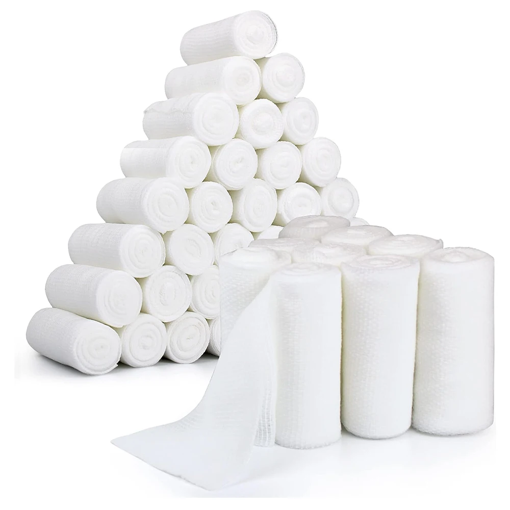 New Products Factory Wholesale High Quality Cotton Medical Surgical Absorbent Gauze Roll Customized Size Gauze rolls