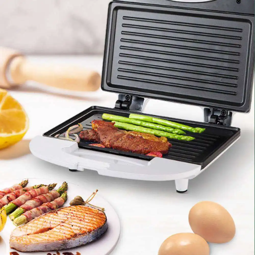 New Trending Hot Sell Popular Special Design Portable Mini Non-Stick Bakeware 4 Slice Grill Sandwich Maker Toaster