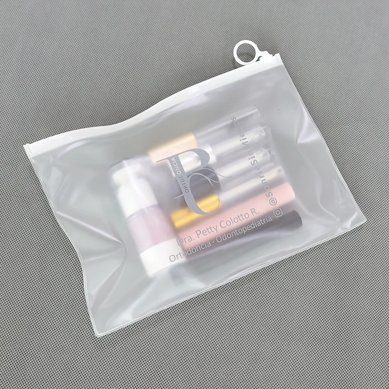 Transparent Zipper Clear PVC OEM  Lady Custom Makeup Bags Prints Logo Cosmetics Bag