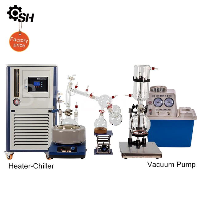 2l 5l 20l Lab Vacuum Fractional Shortpath Distiller Equipment For Extraction Glass Short Path Distillation Kits