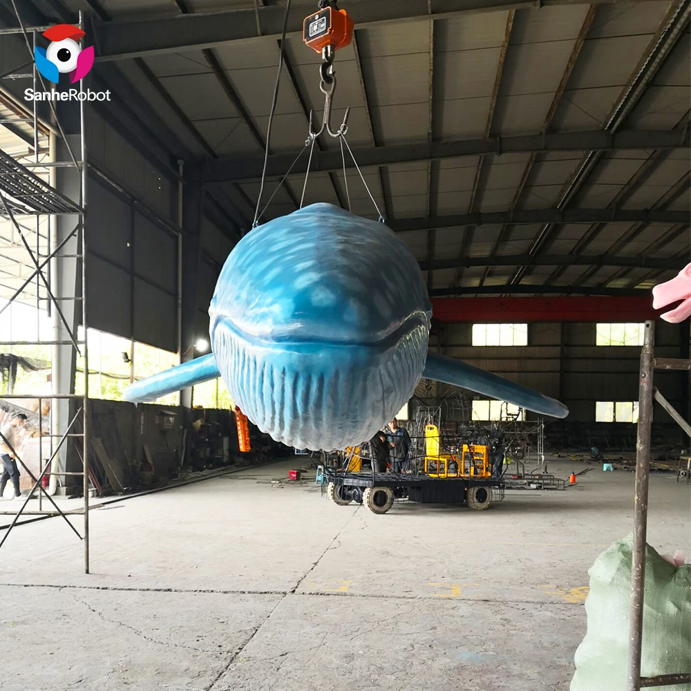 Большие размеры Высокая моделирования из силиконовой резины голубых китов модели