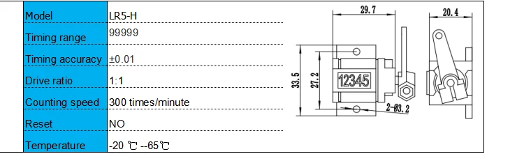 Factory wholesale 5 digital couner Mechanical Counter Machine Pull Counter mechanical rotary counter