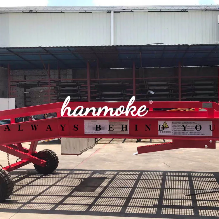 High performance ajustable electric hydraulic HRES-8 yard ramp on sale