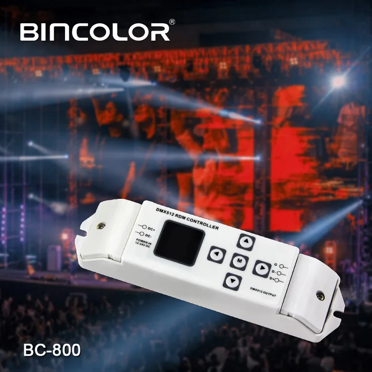 BC-800 DC12V-24V визуальной операции DMX512-RDM контроллер dmx декодер с rdm