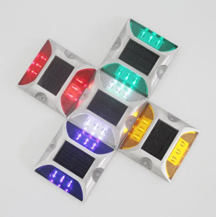 Aluminum spike lights solar power led road stud