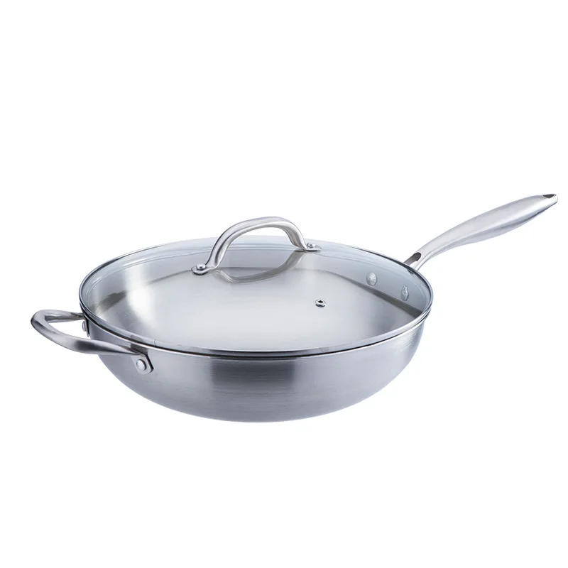 Suppliers Best Selling Products Portable Wok Kitchen Stainless Steel China WOKS All-season Gas Cooker Glass Cover Non-rusting