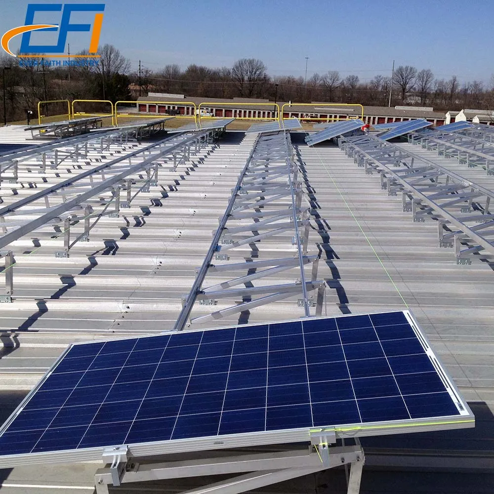 Standing Seam Solar Pv Panel Structure Metal Roof Mounting Frame System Price