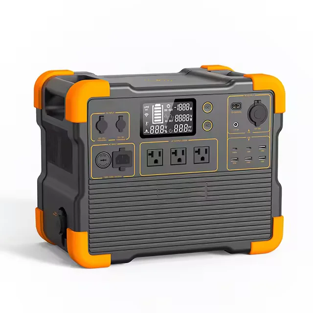 Power Station 2000 Watts with Extended Battery 4.6Kwh 7.6Kwh Camping LifePo4 Battery Suitable for Outdoor RV Camping